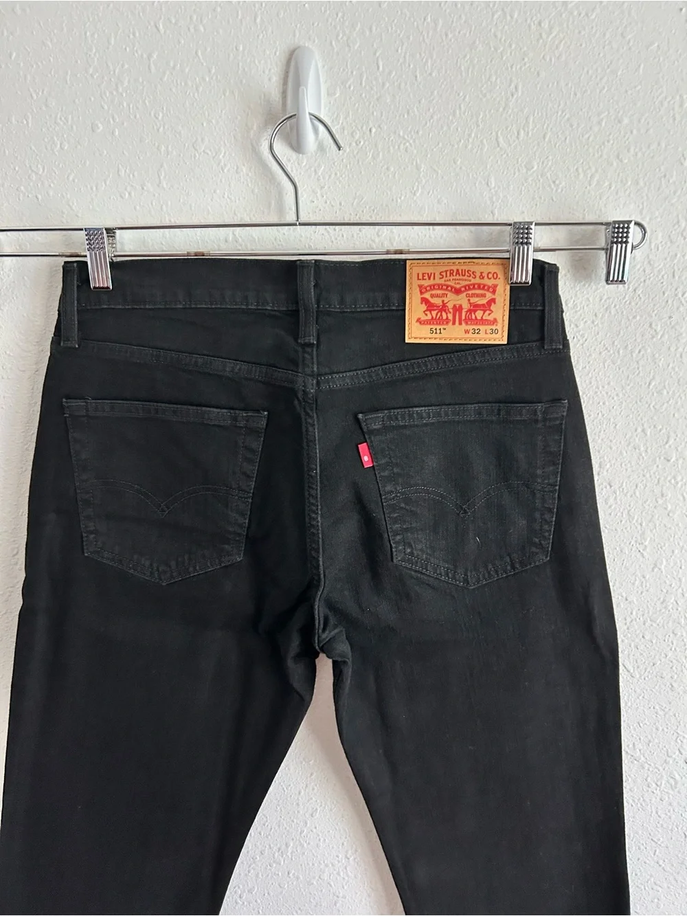 Levi's 511 Slim Jeans Men's Size 32x30 Black Denim Stretch Classic